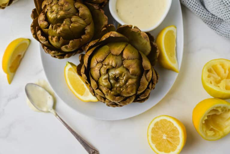 photo of instant pot artichokes.