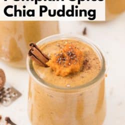 vegan pumpkin spice chia pudding pin