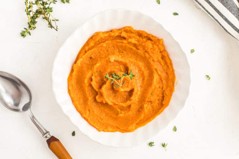 photo of instant pot sweet potato mash.