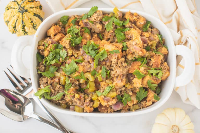 photo of instant pot stuffing.