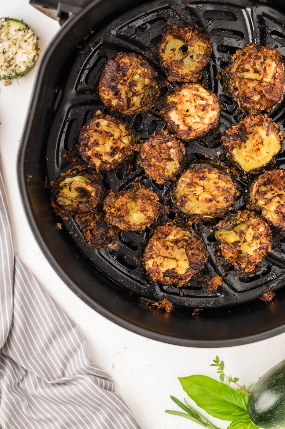 zucchini chips with parmesan.