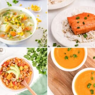 healthy instant pot recipes for weight loss collage.