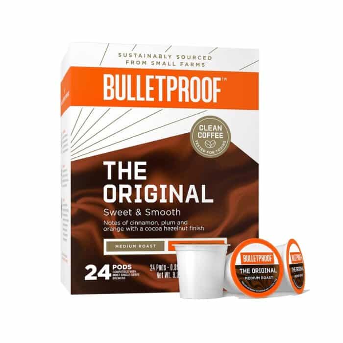 bulletproof package with coffee pods.