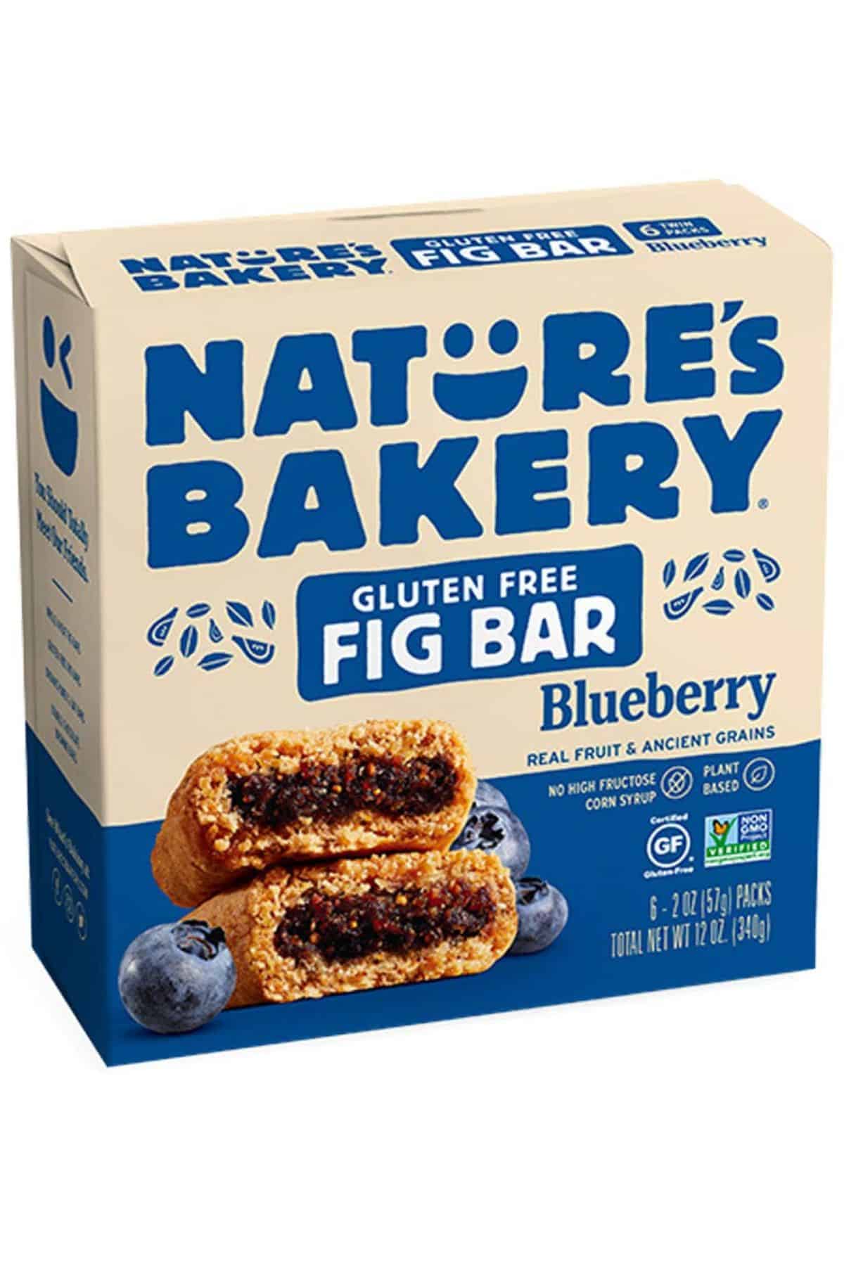 a box of Nature's Bakery fig bars.