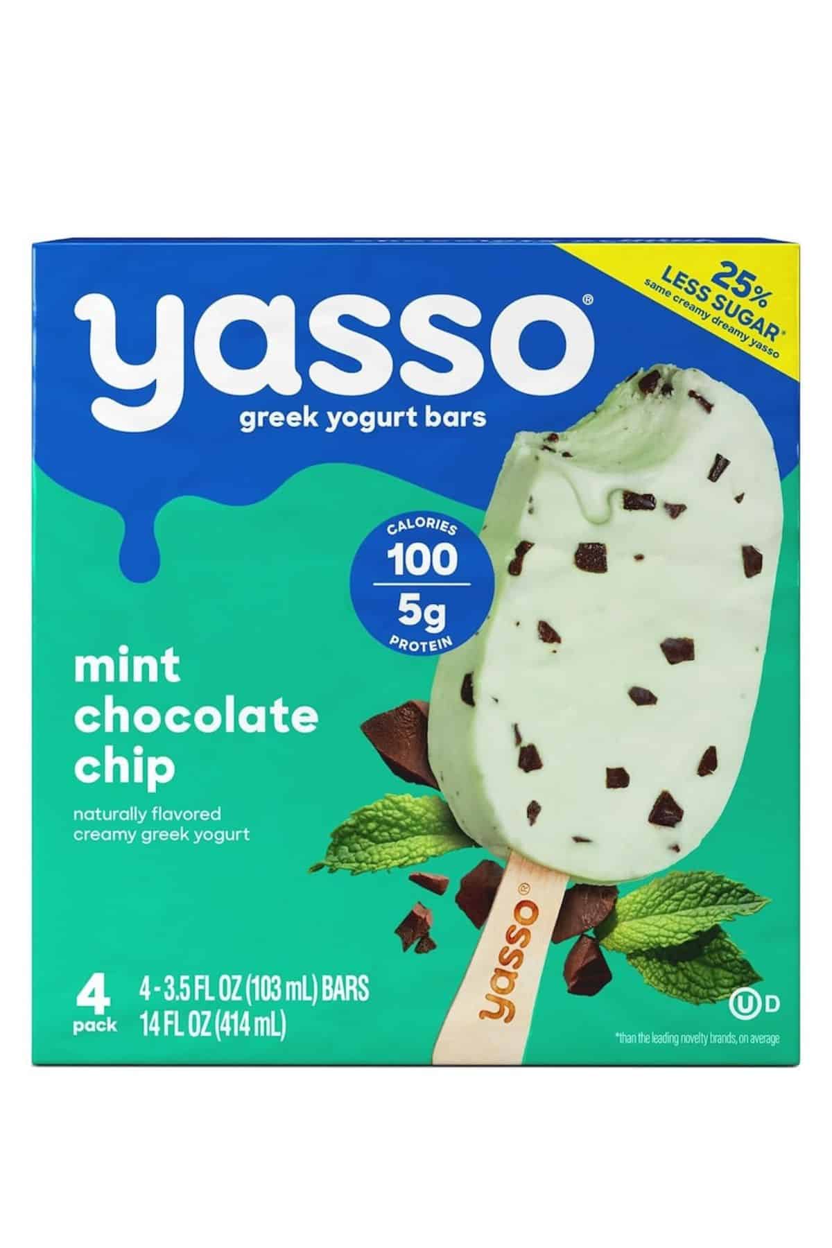 a box of Yasso Bars.