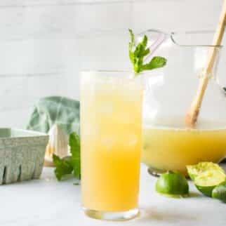 Pineapple Coconut Water in glass.