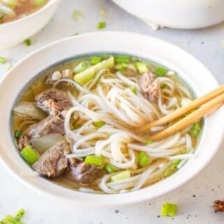 slow cooker beef pho chopstocks.